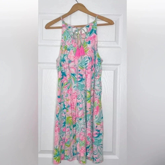 LILLY PULITZER Margot Dress HOT ON THE SCENE size Medium - Picture 4 of 5